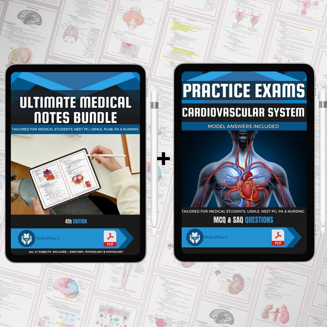 All 21 Medical Notes + All 15 Practice exam Bundle (80% Discount)